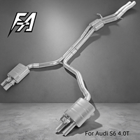 Système d'échappement en acier inoxydable pour Audi S6 S7 4.0T 2013, soupape d'échappement pour améliorer les performances, échappement arrière