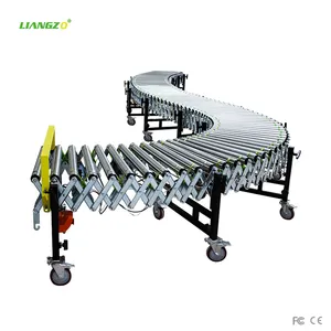 Выдвижной гибкий роликовый конвейер LIANGZO с электрической мощностью, распродажа