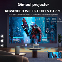 Proyector de Cine en Casa Inteligente con Sistema Android 11, Video HD 4k, Enfoque Automático, LED LCD Portátil, Altavoz de 5W, WIFI6