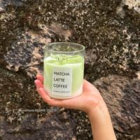 Neuheit Handgemachte Kreative Aromatherapie-Kaffeekerze – Iced Latte Kaffeeduftkerze mit Eiswürfel für Neuartige Geschenke
