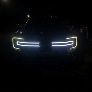 กระจังหน้าสีดำเงาแบบเปียโน พร้อมไฟ LED แบบไดนามิกสำหรับ <span class=keywords><strong>Ford</strong></span> <span class=keywords><strong>Everest</strong></span> Next Gen (<span class=keywords><strong>2022</strong></span> 2023 2024 2025 2026) - Product Image 4