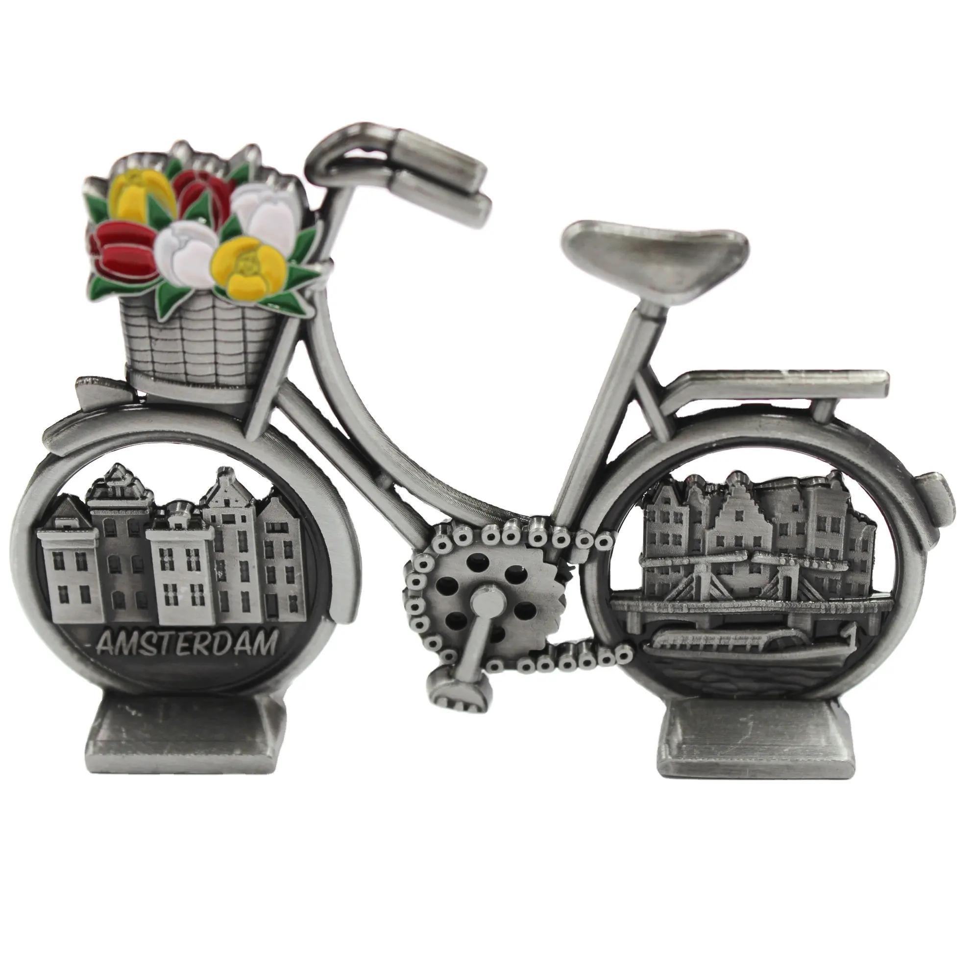 Metal Zinc Alloy Bicycle Home Decor 3D Antique Metal Ornaments Pendant Bicycle Ornaments Desktop Home Decor