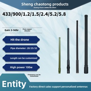20-6000Mhz Vertical Fiber High Gain 3-10Db Power 100W Omnidirectional F-female Connector Spring IP65 <b>Wall</b> Antenna 20-6000mhz Ver - Product Image 5