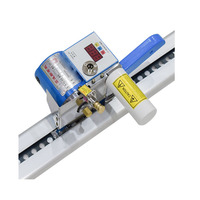 Máquina de corte de tela eléctrica manual para Polytex, geotextil, cortinas, persianas, cintas, paneles, muestras, capas, cortador de hilo metálico