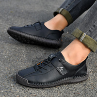 Nouveautés Chaussures toutes saisons Chaussures décontractées pour hommes de grande taille cousues à la main