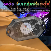 Auto-Unterbodenbeleuchtung mit Neon-Effekt, App-Steuerung, Millionen Farben, 4 LED-Pods, 12V RGB Rock Light