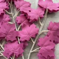 Feuilles d'érable artificielles, décoration d'automne réaliste, feuilles d'automne pour la maison, mariage, fête, hôtel, restaurant, décoration murale
