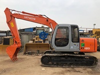 Mini-excavatrice Hitachi EX120 d'occasion, très efficace et durable, excavatrices d'origine, excavatrices d'occasion, stock local