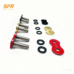 <span class=keywords><strong>SFR</strong></span> accessoires de courroie d'entraînement de moto 428H épais or cuivre plaqué acier au carbone pleine boucle Clip Rivet broche arbre manchon - Product Image 5