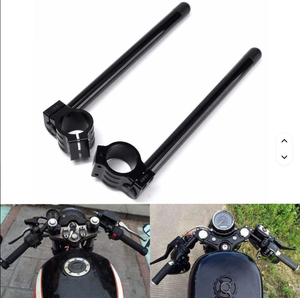 JPM Manillar Motocicleta 47cm CNC Aluminio Negro Slip on <span class=keywords><strong>Volante</strong></span> Manillar Scooter - Product Image 4