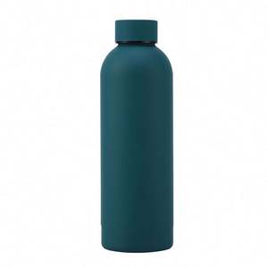 Bouteille d'eau en acier inoxydable 500ML 17OZ Bouteille de sport isolée à double paroi Peinture en caoutchouc Thermo Flask - Product Image 6