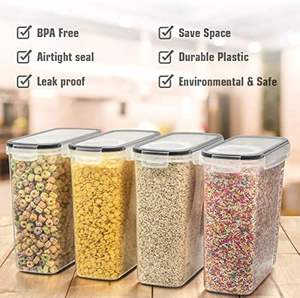 Ensemble de boîtes de rangement hermétiques transparentes pour cuisine, réfrigérateur, garde-manger, riz, céréales, œufs, en plastique, avec couvercle - Product Image 3