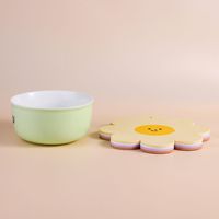 Sous-plat isolant en silicone motif tournesol pour la maison et la cuisine, idéal pour tasses, bols et ustensiles de table