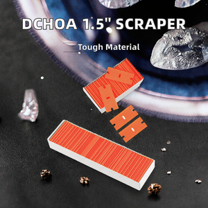 1.5 Inch Industrial Double Edge Plastic Razor Scraper Blade Customizable OEM ODM Replacement Cleaning Scraper Spare Blades - Product Image 2