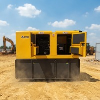 Generador Diésel Silencioso de 30kW/50kW, Resistente a la Lluvia, con Tanque de Combustible Grande, Arranque Automático ATS, Fuente de Energía de Reserva