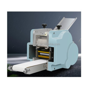 Machine à feuilles de pâte carrées motorisée à prix réduit, machine à emballer les Siomai/machine à emballer les tortillas, haute productivité 60 pièces/min - Product Image 4