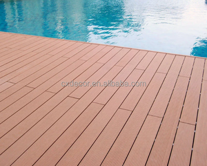 Hiện đại 3D dập nổi hạt gỗ vườn ngoài trời WPC mật độ cao decking gạch ban công ván sàn cho bên ngoài ứng dụng - Product Image 5