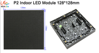Panneau d'affichage LED RGX Factory Outlet Indoor P2mm 128*128mm, couleur pleine, haute qualité, mur vidéo 64*64, panneau de conférence, module LED