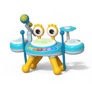 Dowellin, juguetes musicales educativos para edades tempranas para bebés, juego de instrumentos musicales multifuncionales, juguetes electrónicos de tambor de <span class=keywords><strong>Jazz</strong></span> con micrófono - Product Image 5