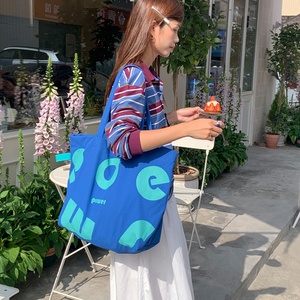 Factory Sale Crossbody <b>Tote</b> <b>Bag</b> Large Capacity 42*38*12cm Nylon Grocery <b>Bag</b> Embroidered Logo Travel Beach <b>Bag</b> For Travel Use - Product Image 5