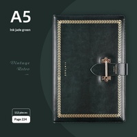 Carnet de notes A5 avec logo imprimé, couverture en similicuir, bloc-notes professionnel pour le travail, les réunions de bureau, pages intérieures remplaçables