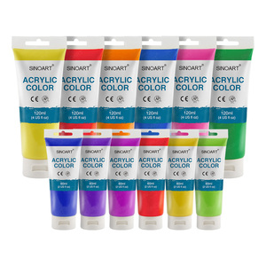 SINOART 12/24/36 couleurs 60ml/120ml ensemble de <span class=keywords><strong>peinture</strong></span> <span class=keywords><strong>acrylique</strong></span> Non toxique pour toile bois roches tissus - Product Image 2