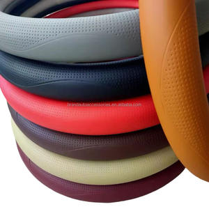 Fourniture d'usine directement couverture de volant de voiture chauffante en cuir PU PVC - Product Image 3