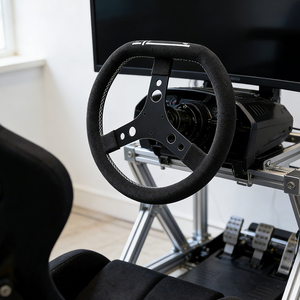 Volant de jeu en Alcantara suède de 350 mm en forme de D pour simulateurs de course Logitech Thrustmaster <span class=keywords><strong>Fanatec</strong></span>, fourni par l'usine - Product Image 3