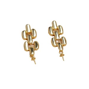 Aretes de Plata S925 con Incrustaciones de Perlas de 7-8 mm, Accesorios de Bricolaje para Mujer, Aretes de Trébol de 3 Hojas, Soporte Vacío para Joyería, Componentes - Product Image 3