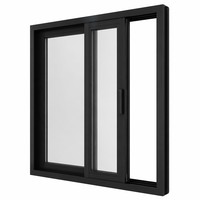 Porte coulissante moderne en aluminium large, double vitrage, verre trempé, isolation phonique, écran personnalisé pour balcon, terrasse, vue sur le jardin