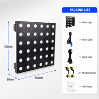 Matrice de lumière LED RVB 36x3W pleine couleur pour éclairage de scène avec 5 °   Contrôle DMX512 RDM pour les événements de DJ et de clubs
