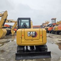 Mini-excavatrice sur chenilles CAT305.5E2 de 5,5 tonnes, certifiée CE, avec moteur Eaton, boîte de vitesses, godet de 0,11 m³, 1 pompe moteur et roulement d'engrenage