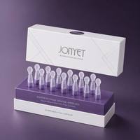 Boîte d'emballage de luxe sur mesure pour ampoules de soin de la peau, avec logo personnalisé, de qualité supérieure, service d'usine de production tout-en-un, conception