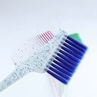 Brosses à teindre les cheveux multifonctionnelles professionnelles en acier inoxydable avec manche, peignes à double face, usage domestique, Maizhu MZ-007B