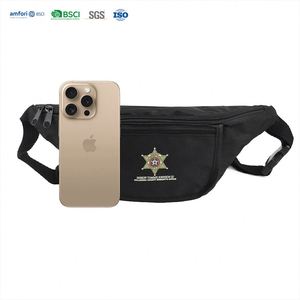 Sac banane portable et étanche personnalisé unisexe en sergé léger avec fermeture éclair sécurisée, couleur personnalisable, style tendance - Course à pied et Gym - Product Image 1