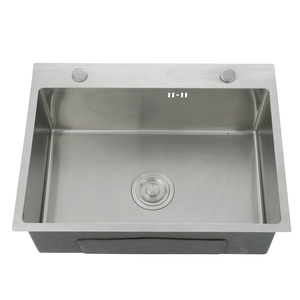 Lavamanos de cocina de diseño moderno personalizado, lavaplatos individual, <span class=keywords><strong>fregadero</strong></span> de acero inoxidable, artesanal, 6045 - Product Image 1