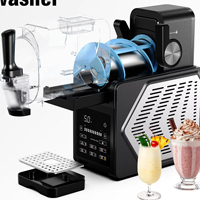 Machine à slushie électrique automatique pour la maison, faible bruit, professionnelle, mini, écran tactile, 2,5 L, en acier inoxydable, pour faire des glaces molles