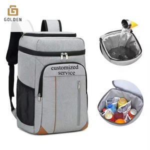 Mochila dorada personalizada de alta calidad <span class=keywords><strong>Glovo</strong></span> amarillo brillante con aislamiento térmico comida caliente <span class=keywords><strong>Pizza</strong></span> entrega bolsa nevera impermeable - Product Image 4