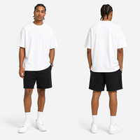 Individuelles Logo 260gsm 100% Baumwolle Gestricktes T-Shirt für Herren und Damen Übergroßes Drop-Shoulder Blanko-T-Shirt Kurzarm Atmungsaktiv Umweltfreundlich