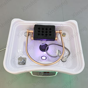 Lavabo Portatile per Parrucchieri con Circolazione d'Acqua, Lavaggio e Massaggio Capelli, <span class=keywords><strong>Lavandino</strong></span> Mobile per Shampoo - Product Image 4