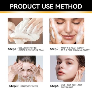 Savon Solide 4-en-1 à l'Acide Kojique, Vitamine C, Rétinol et Collagène – Fait Main, Rafraîchissant et Hydratant - Product Image 4