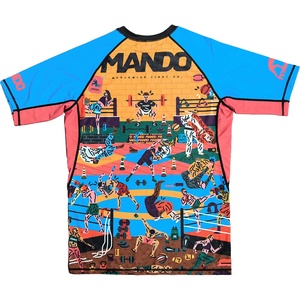 Camisetas de Compresión de Manga Corta Personalizadas para Hombre, para Entrenamiento y Combate de MMA - Product Image 2