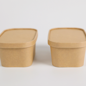 包装箱包装包装包装使い捨て生分解性紙ボウル加熱可能クラフト紙防水食品ボウル蓋付き - Product Image 6