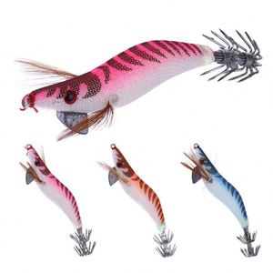 Topline japonés luminoso duro señuelos de pesca camarón Gamba calamar Jigs - Product Image 1