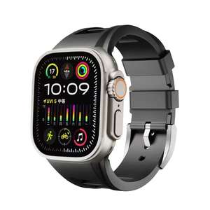 <span class=keywords><strong>Correa</strong></span> de silicona para <span class=keywords><strong>Apple</strong></span> <span class=keywords><strong>Watch</strong></span> Ultra 49 45 44 <span class=keywords><strong>38mm</strong></span> <span class=keywords><strong>Correa</strong></span> deportiva para IWatch Series 9 8 7 6 5 4 SE Pulsera de goma - Product Image 2