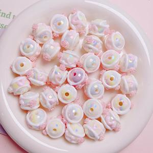 16mm UV Plated Mixed Color <b>Shell</b> Round Acrylic <b>Beads</b> DIY Handmade Mobile Phone Chain Accessories Modern - Product Image 4