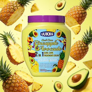 <span class=keywords><strong>Masque</strong></span> capillaire 2-en-1 UUKKG bio pastèque, fraise, figue, banane, ananas pour <span class=keywords><strong>cheveux</strong></span> bouclés – Réparation profonde, hydratant nourrissant, mousse - Product Image 1