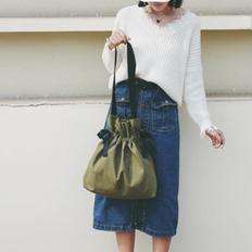 Sac à bandoulière en toile pour femmes LD-1341 avec ruban élégant et élégant - Product Image 1