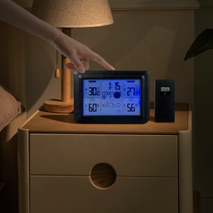 Réveil de table numérique sans fil pour l'intérieur et l'extérieur, température et humidité - Product Image 4