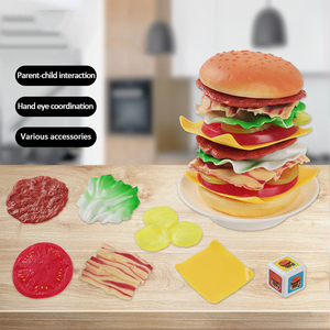 Đồ Chơi Đóng Vai Đồ Chơi Hamburger Bằng Nhựa Đồ Ăn Giả Vờ Co Giãn Cho Nhà Bếp Đồ Chơi Giả Vờ Cho Trẻ Em - Product Image 3